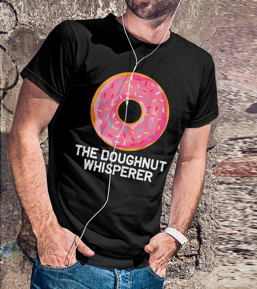 The Doughnut Whisperer Cool Pink Frosted Sprinkles T-Shirt