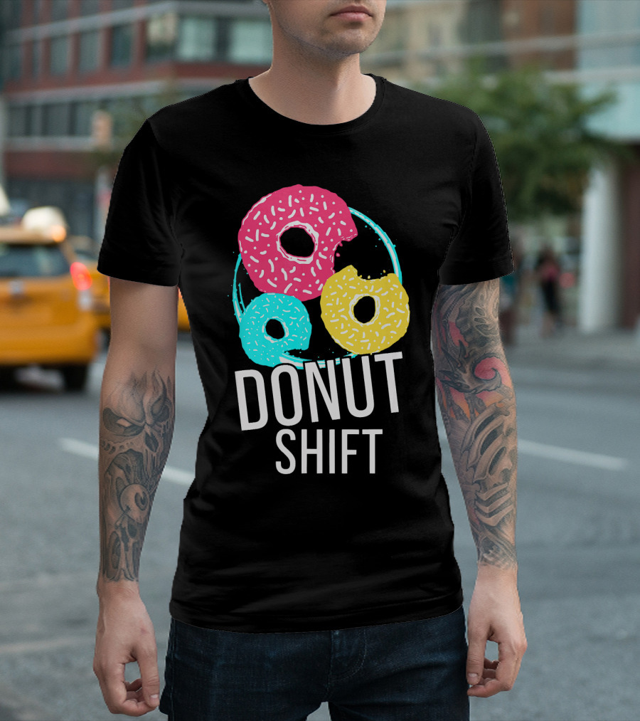 Donut Shift MTTF Associates Doughnut Vibrant Trio T-Shirt
