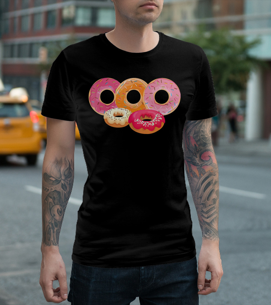 Donut Lover Dad Happy Doughnut Colorful Sprinkled Treats T-Shirt
