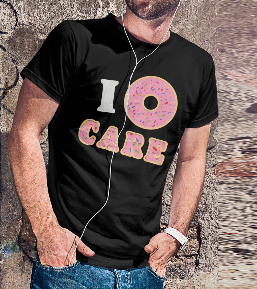 I Donut Care Funny Cool Sprinkles Doughnut T-Shirt