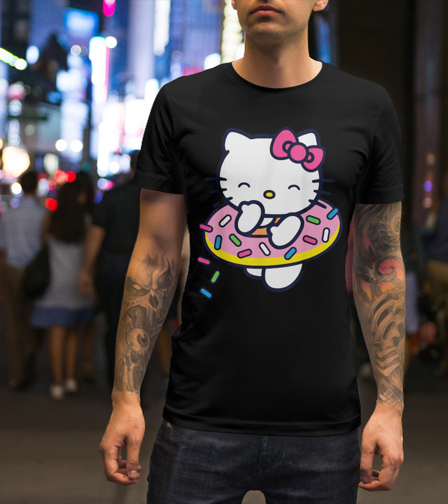 Hello Kitty Donut Floaty With Sprinkles Summer T-Shirt