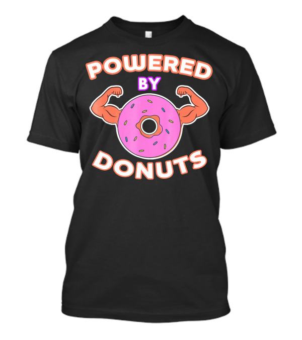 Powered By Donuts Muscle Pink Sprinkles T-Shirt