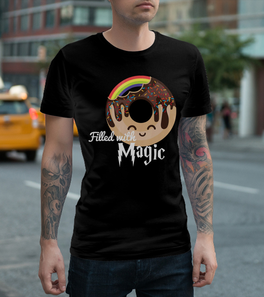 Magic Rainbow Choc Donut Filled With Magic T-Shirt