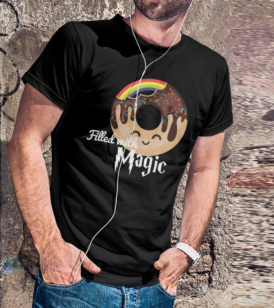 Magic Rainbow Choc Donut Filled With Magic T-Shirt