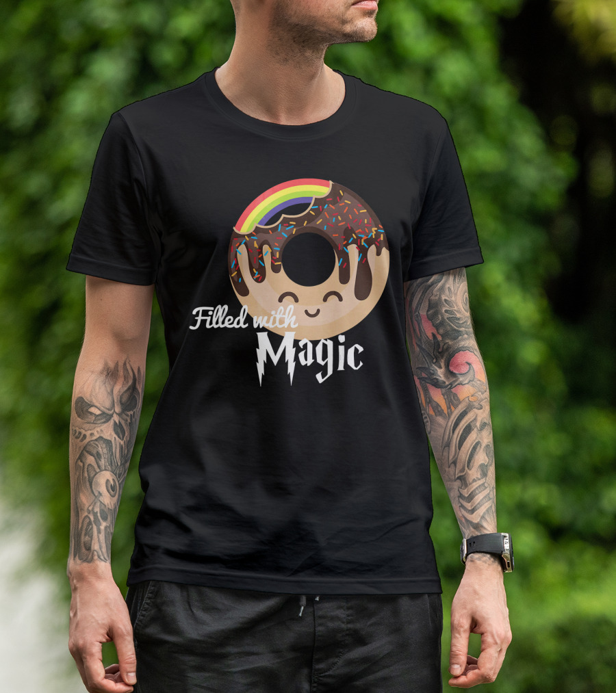 Magic Rainbow Choc Donut Filled With Magic T-Shirt