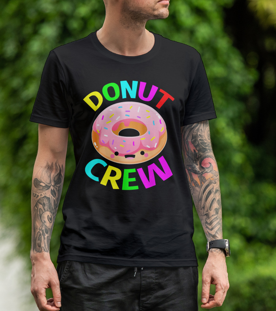 Donut Crew Birthday Celebration Party T-Shirt
