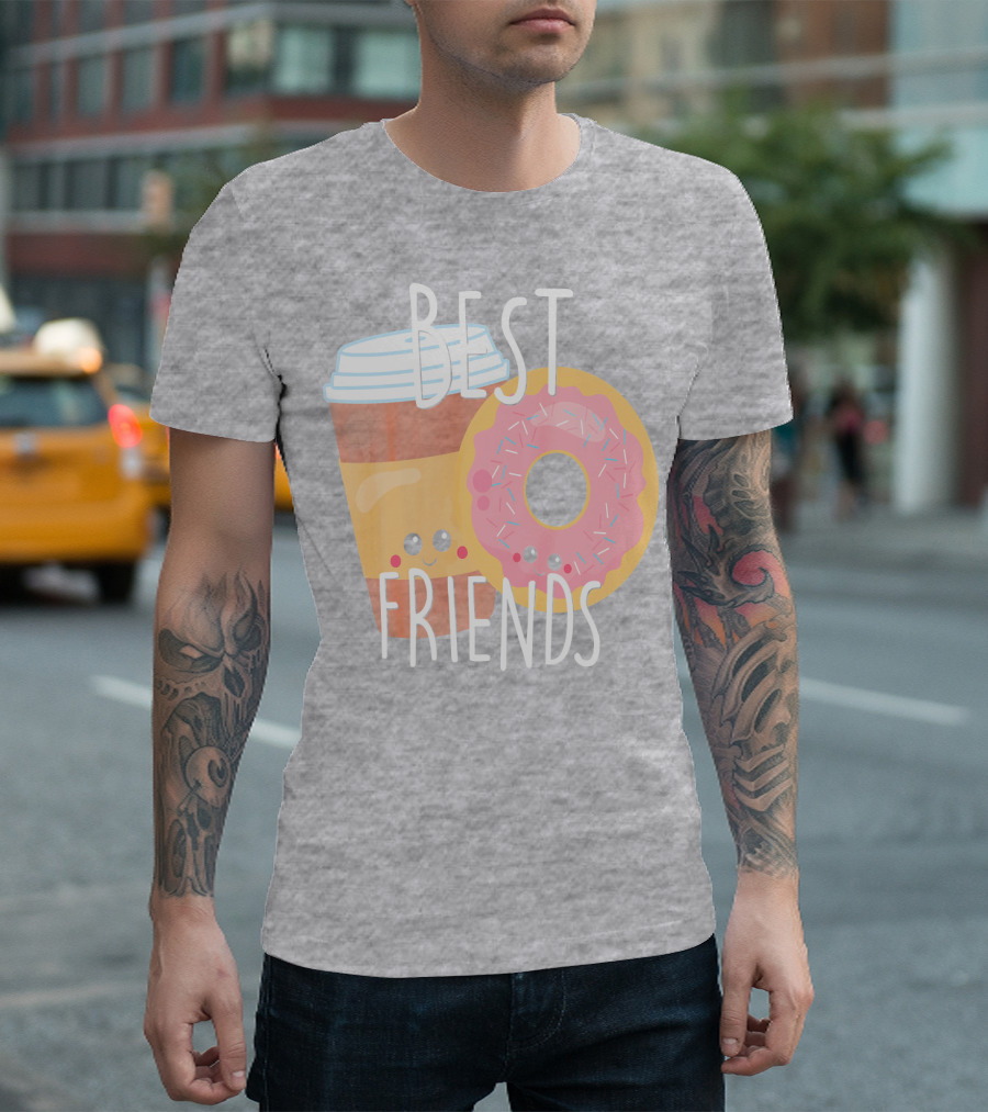 Best Friends Coffee and Donut Perfect Pairing T-Shirt
