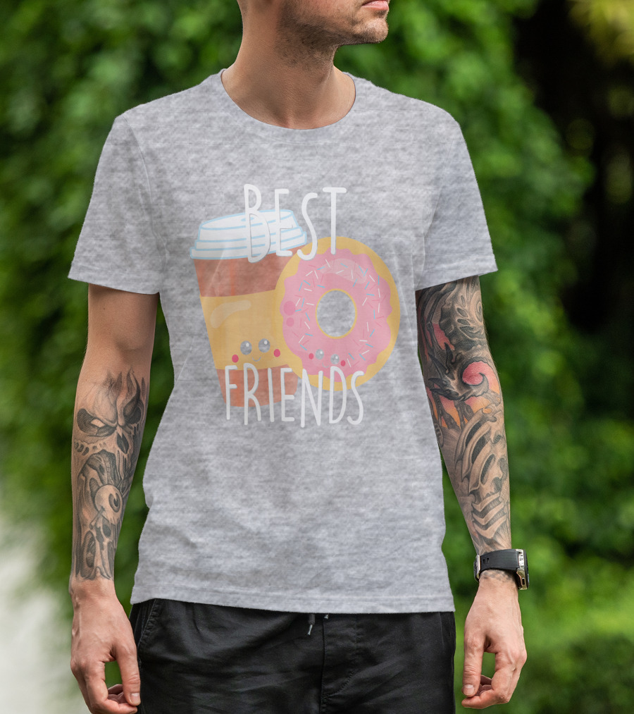 Best Friends Coffee And Donut Perfect Pairing T-Shirt