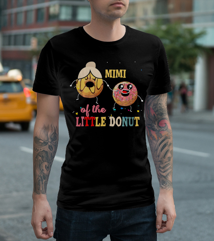 Mimi of the Little Donut Birthday Celebration with Cute Donuts T-Shirt