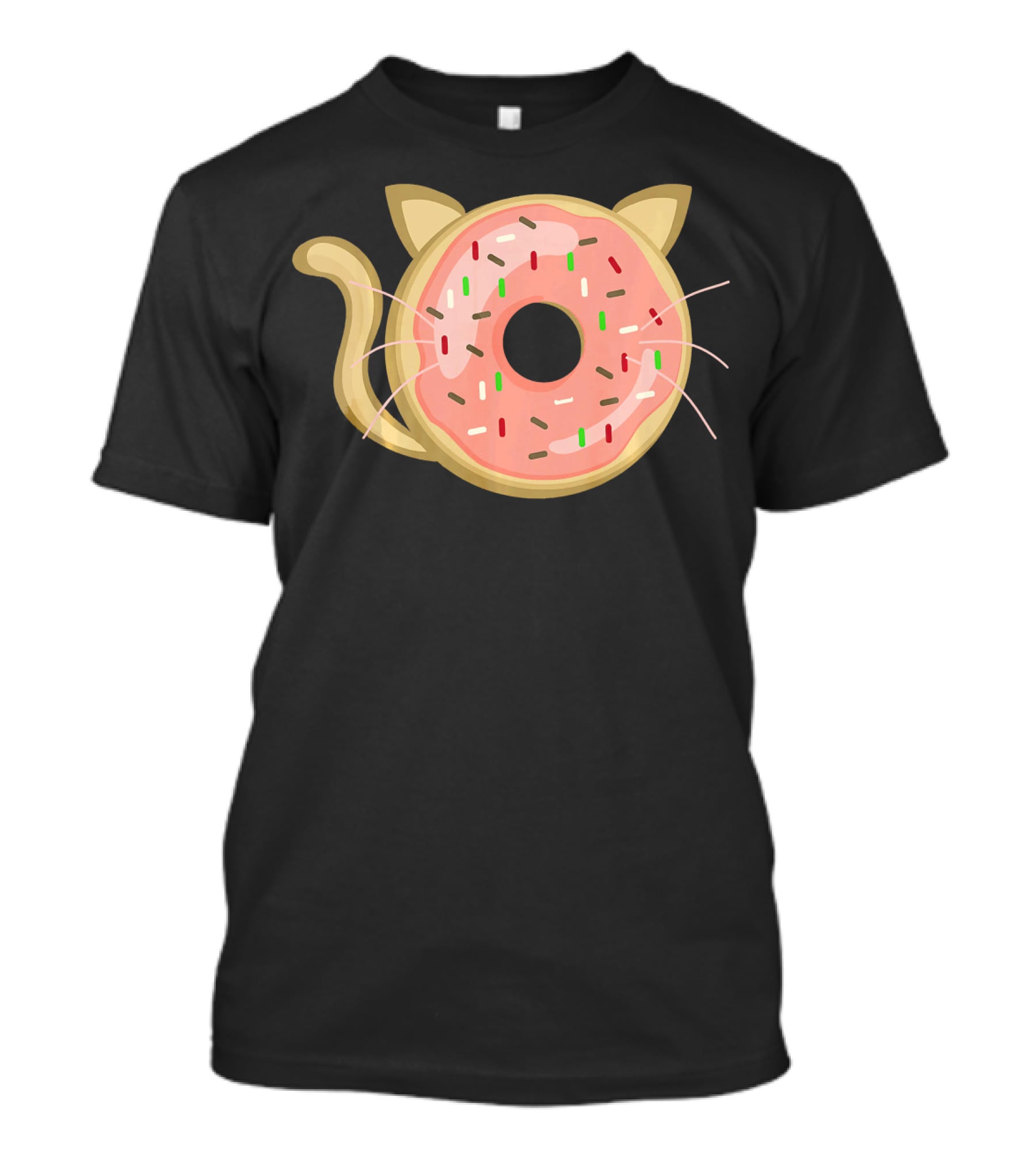 Funny Donut Cat Birthday Sprinkle Kitty T-Shirt