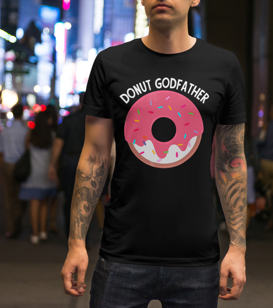 DONUT GODFATHER SPRINKLES PINK DONUT T-Shirt