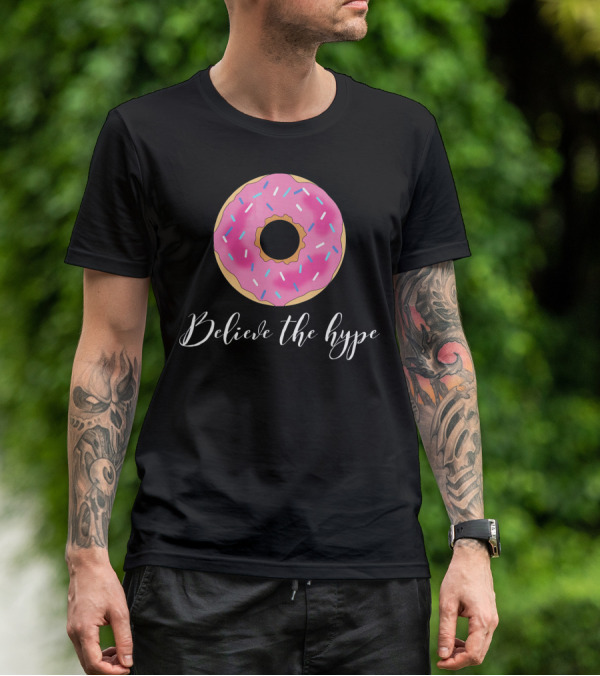 Believe The Hype Donut Sprinkles Pink T-Shirt