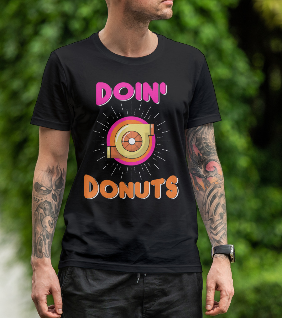 Doin Donuts Drift Racing Car Enthusiast Turbocharger Wheel T-Shirt