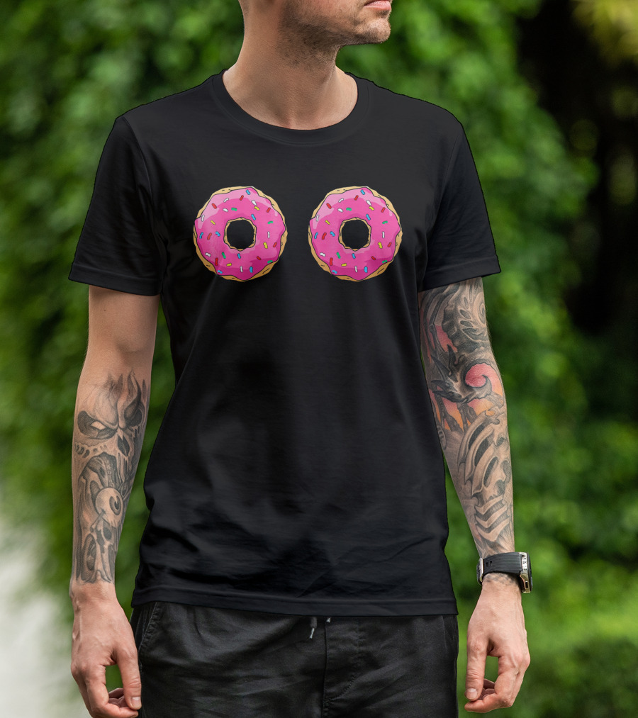 Funny Pink Sprinkle Donut Doughnut T-Shirt