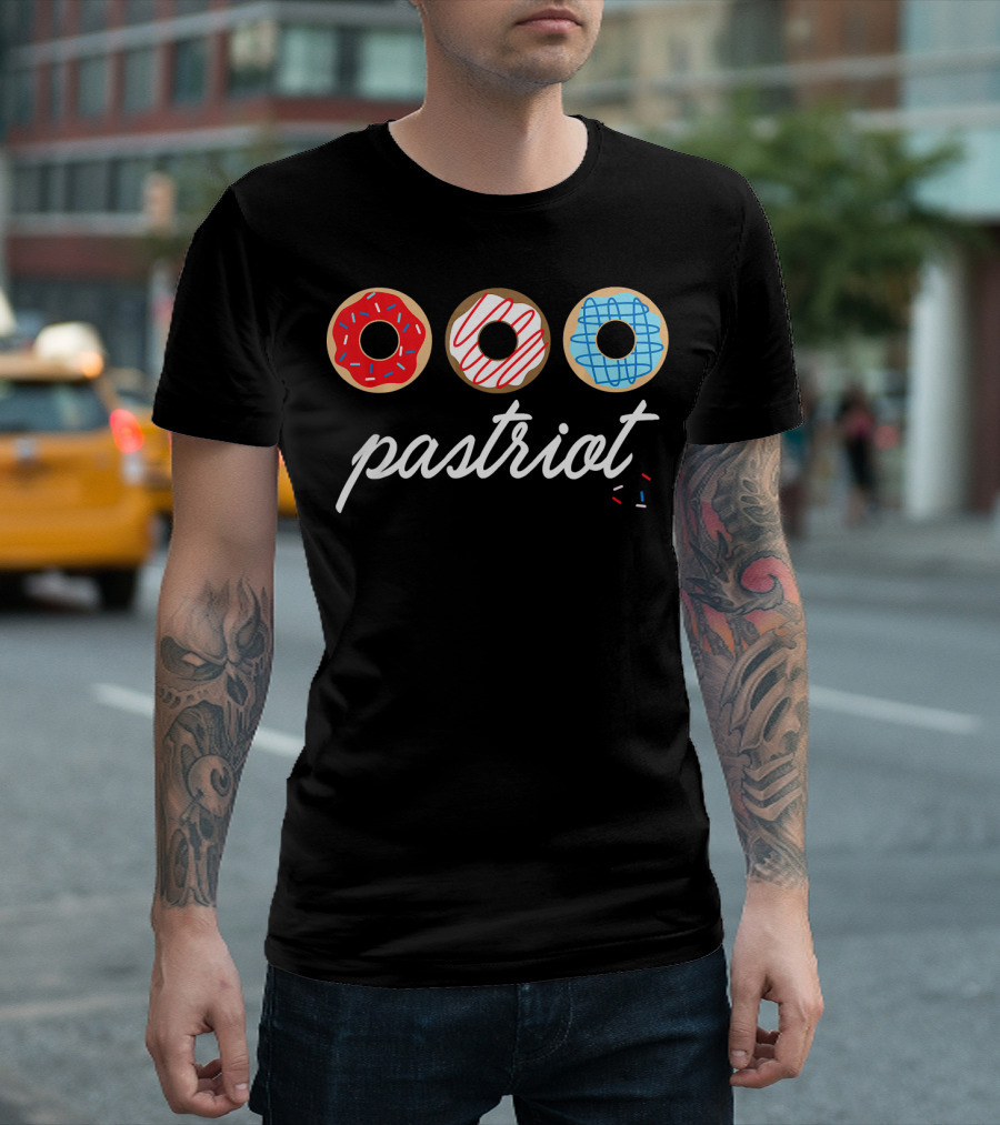 USA Pastriot Donuts Red White Blue T-Shirt