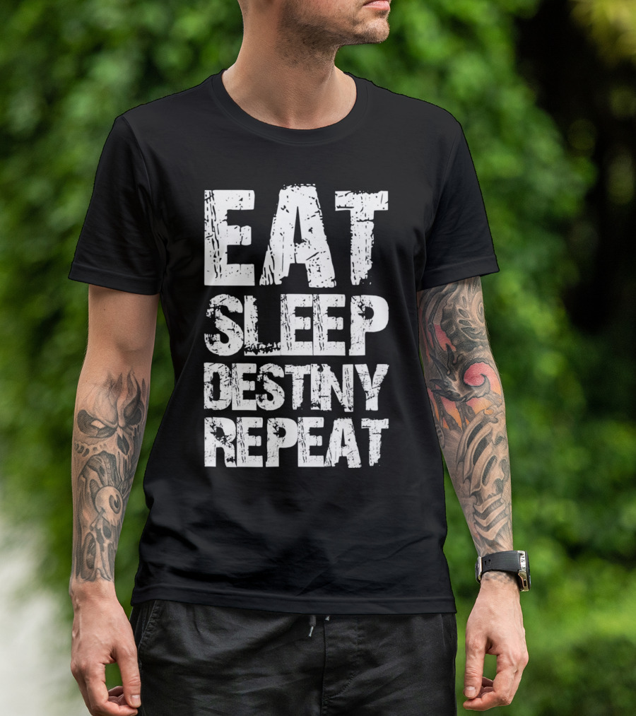Eat Sleep Destiny Repeat Gaming Lifestyle Routine T-Shirt