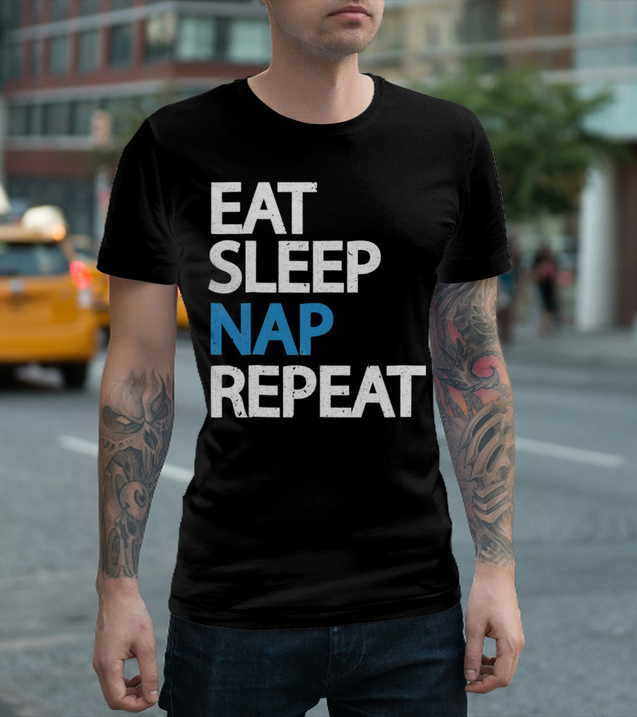 Eat Sleep Nap Repeat Funny Sleep Cycle T-Shirt