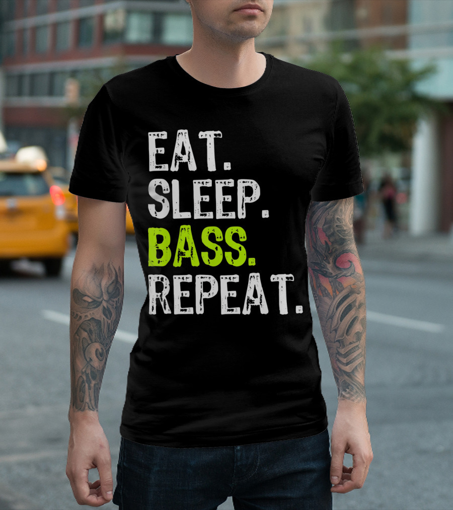 Eat Sleep Bass Repeat T-Shirt