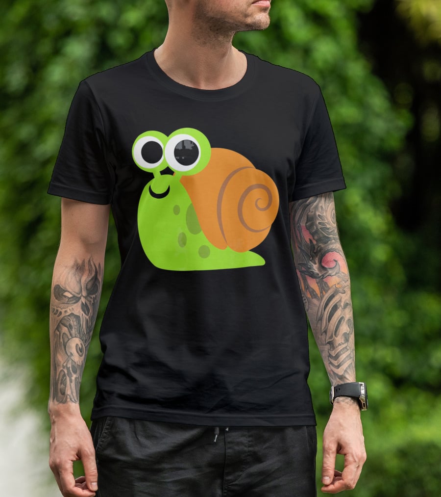Cute Snail Emoji Lovers Shell T-Shirt