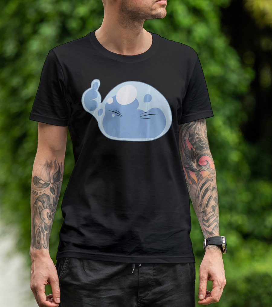 Thumbs Up Emoji Slime Anime Face T-Shirt