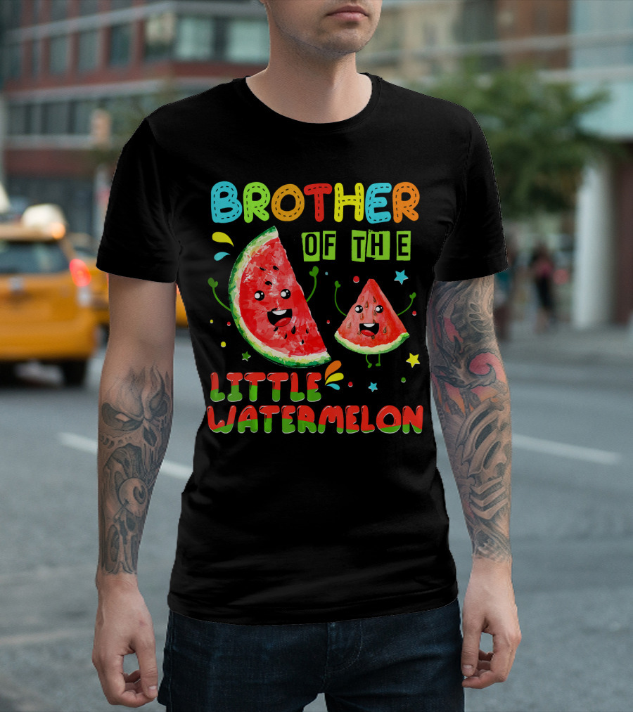 Brother of the Little Watermelon Birthday Family T-Shirt