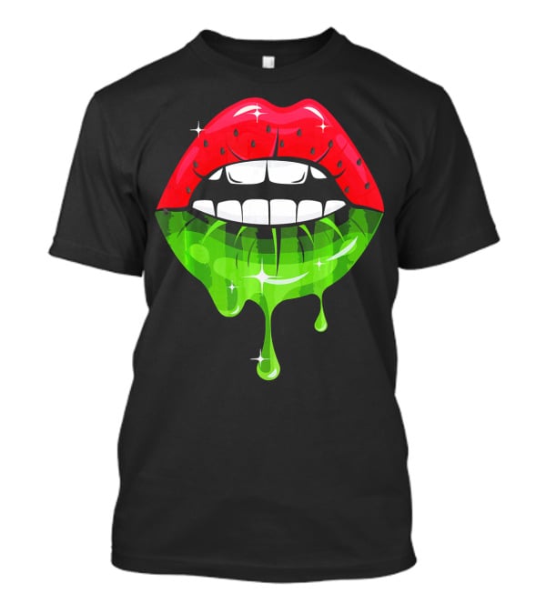 Watermelon Lip Dripping Summer Fruits T-Shirt