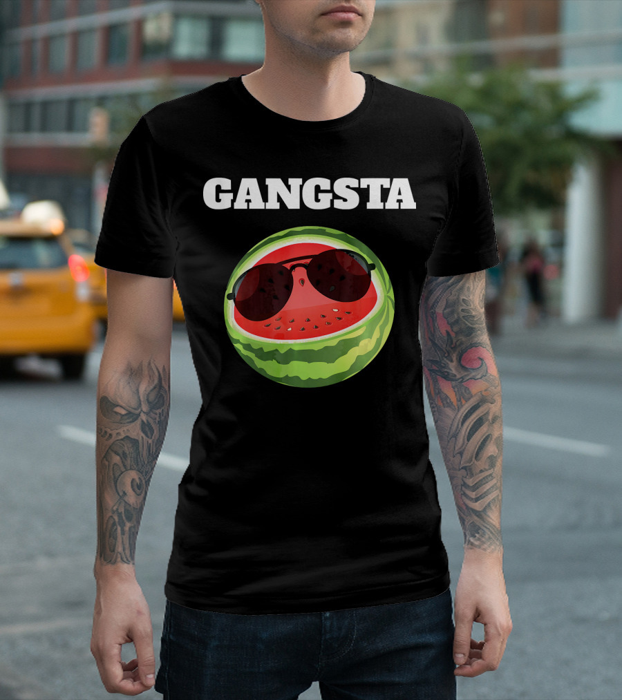 Gangsta Watermelon Sunglasses T-Shirt