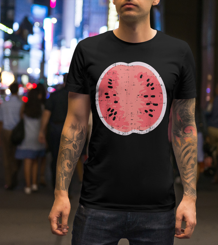 Watermelon Funny Fruit Lazy DIY Easy Food T-Shirt