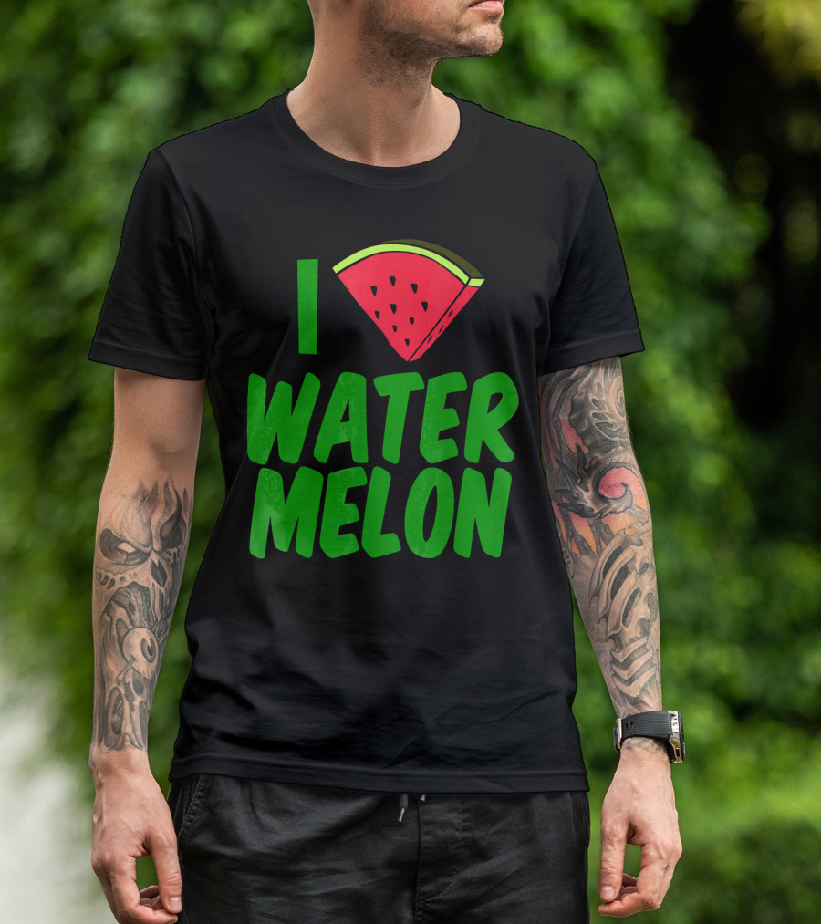 I Love Watermelon Slice Top T-Shirt