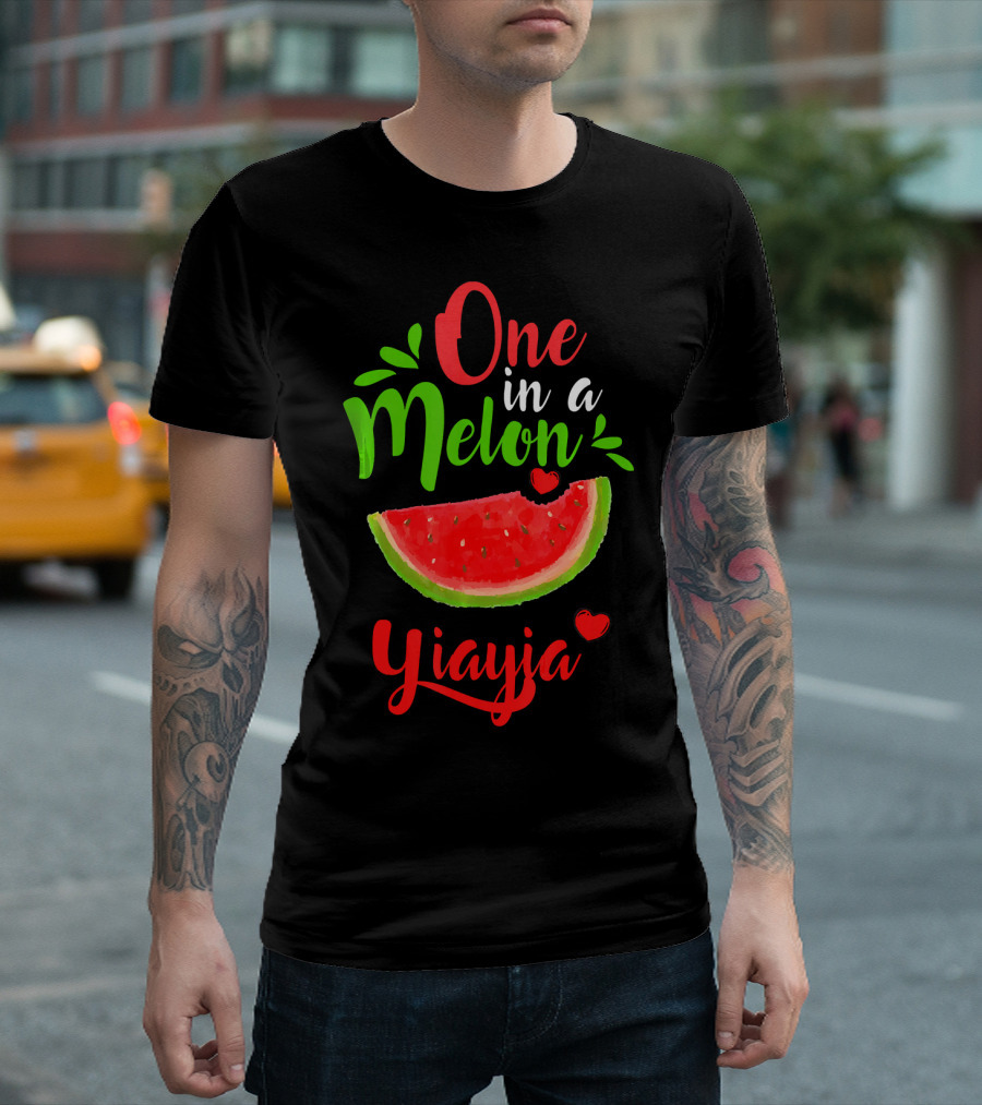 One In A Melon Yiayia Watermelon Summer T-Shirt