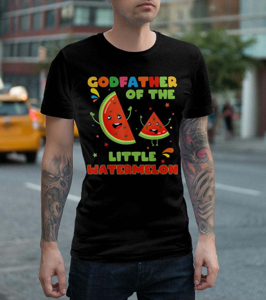 Godfather of the Little Watermelon Happy Cartoon Fruit T-Shirt