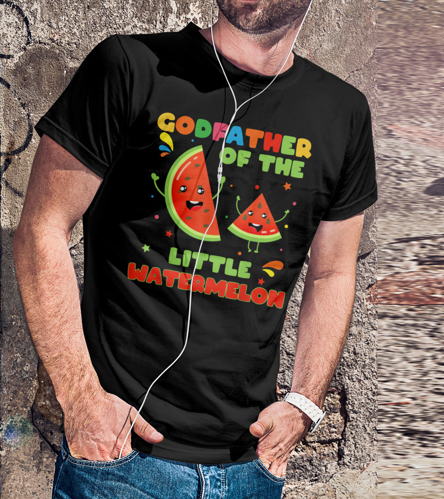 Godfather Of The Little Watermelon Happy Cartoon Fruit T-Shirt