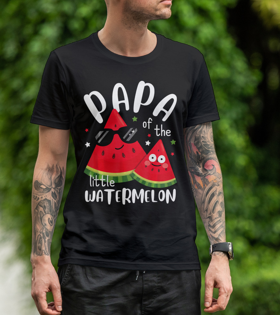 Papa Of The Little Watermelon T-Shirt