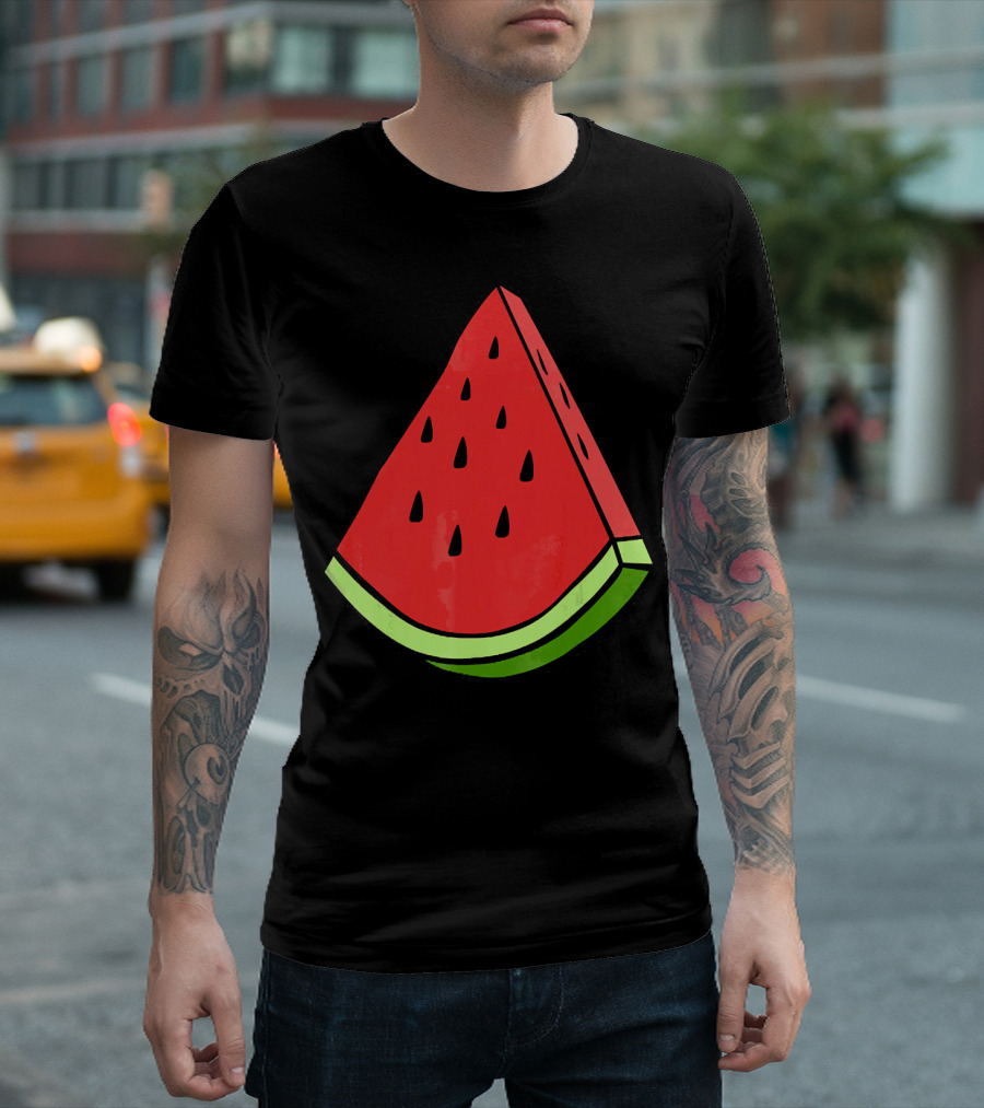 Watermelon Slice Red Green Wedge T-Shirt