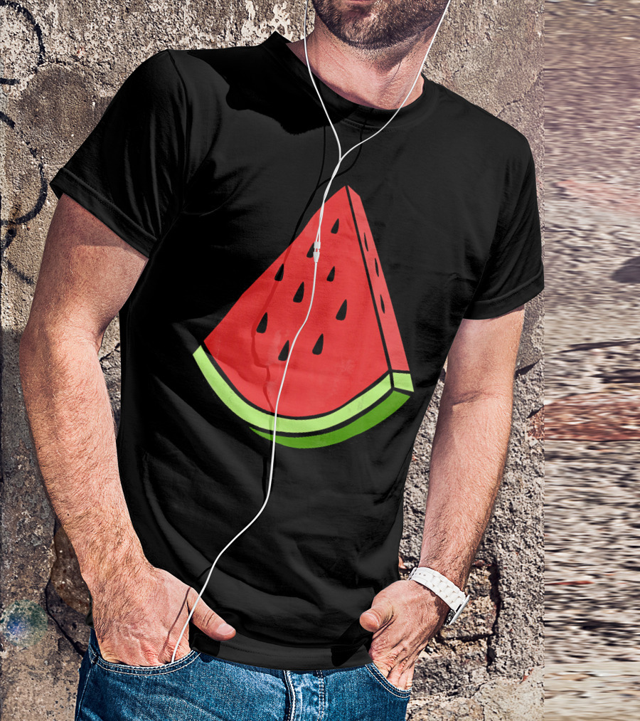 Watermelon Slice Red Green Wedge T-Shirt