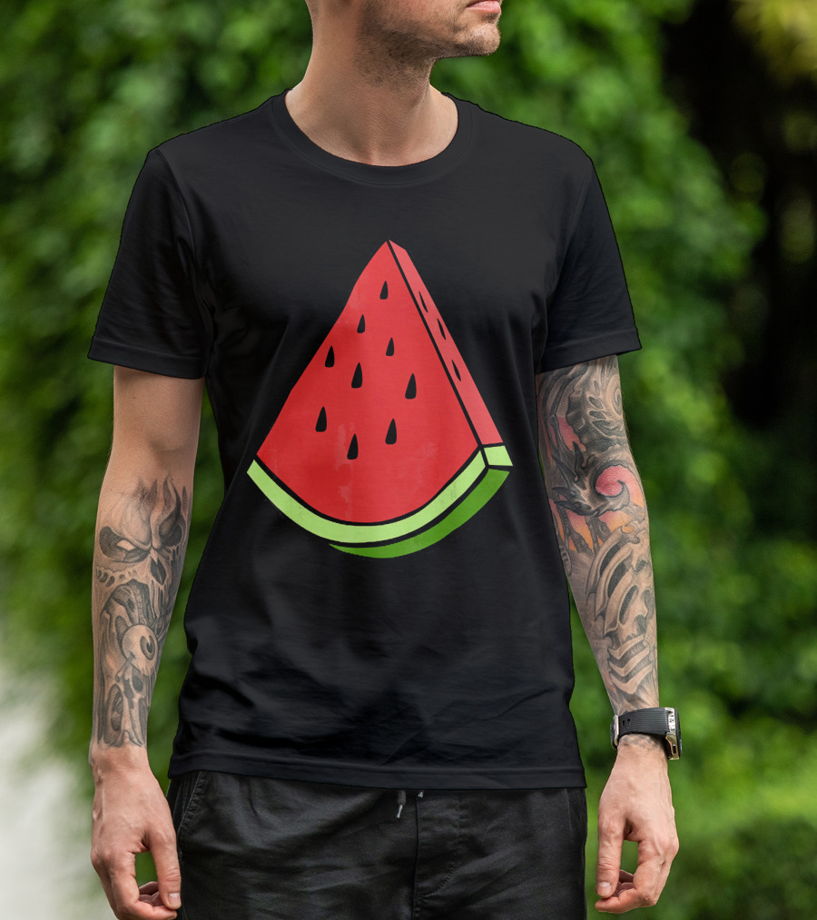 Watermelon Slice Red Green Wedge T-Shirt