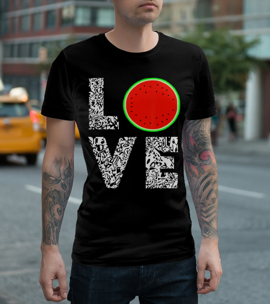 LOVE Watermelon Love Tropical Melon Summer T-Shirt