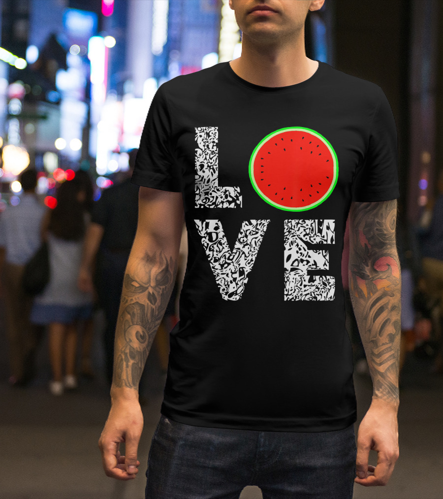 LOVE Watermelon Love Tropical Melon Summer T-Shirt