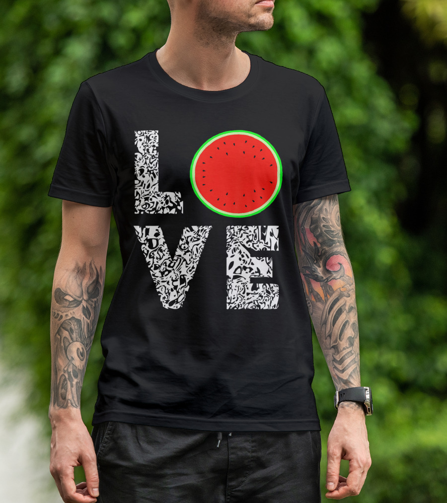 LOVE Watermelon Love Tropical Melon Summer T-Shirt