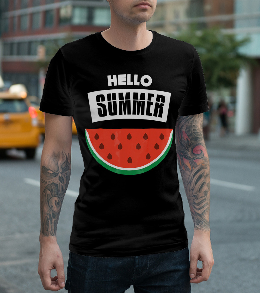 HELLO SUMMER WATERMELON SLICE T-Shirt