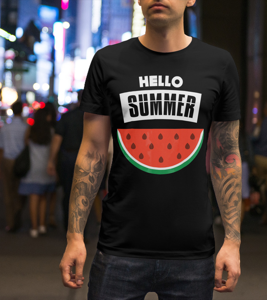 HELLO SUMMER WATERMELON SLICE T-Shirt