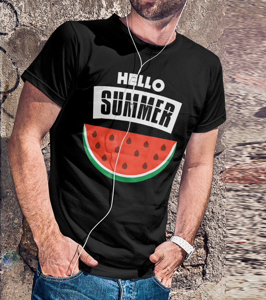 HELLO SUMMER WATERMELON SLICE T-Shirt