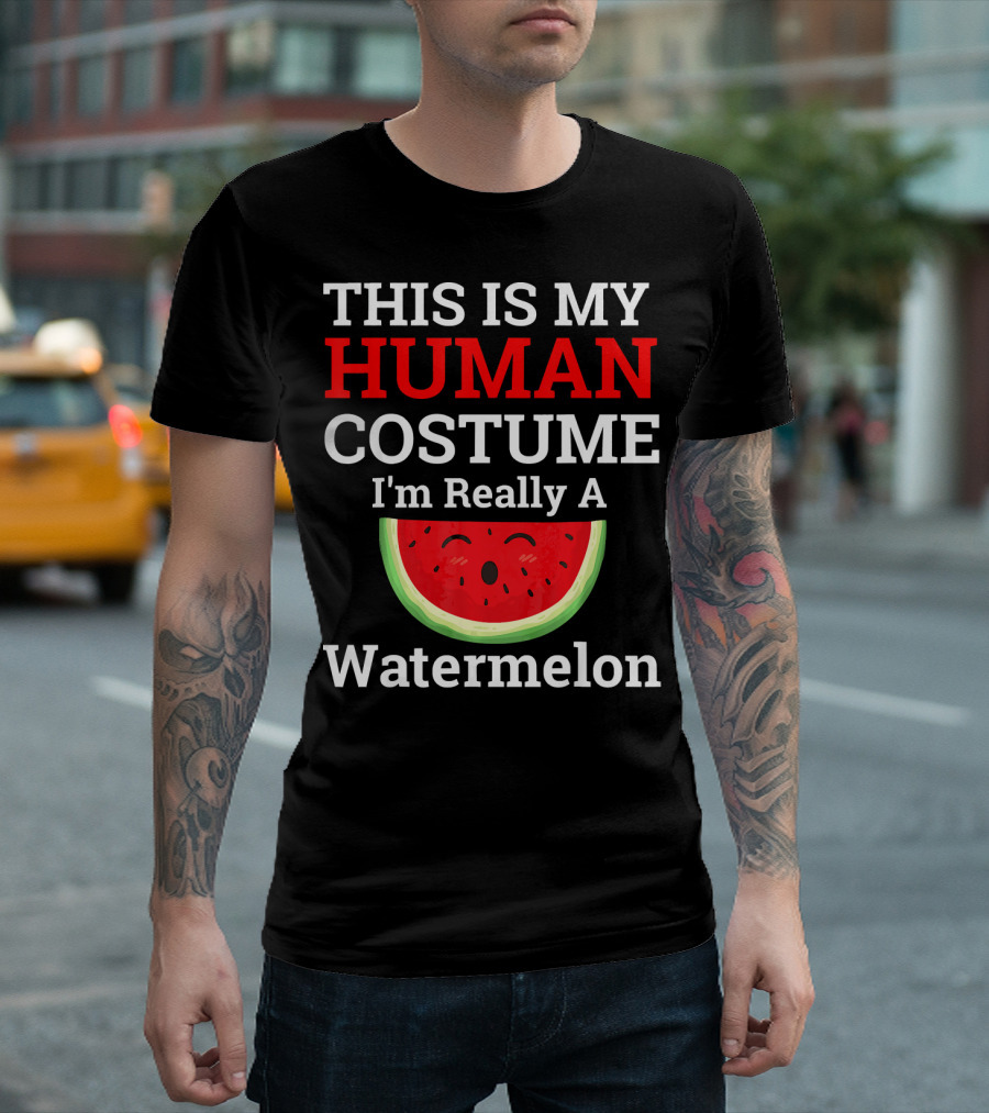 THIS IS MY Human Costume I'm Really A Watermelon T-Shirt