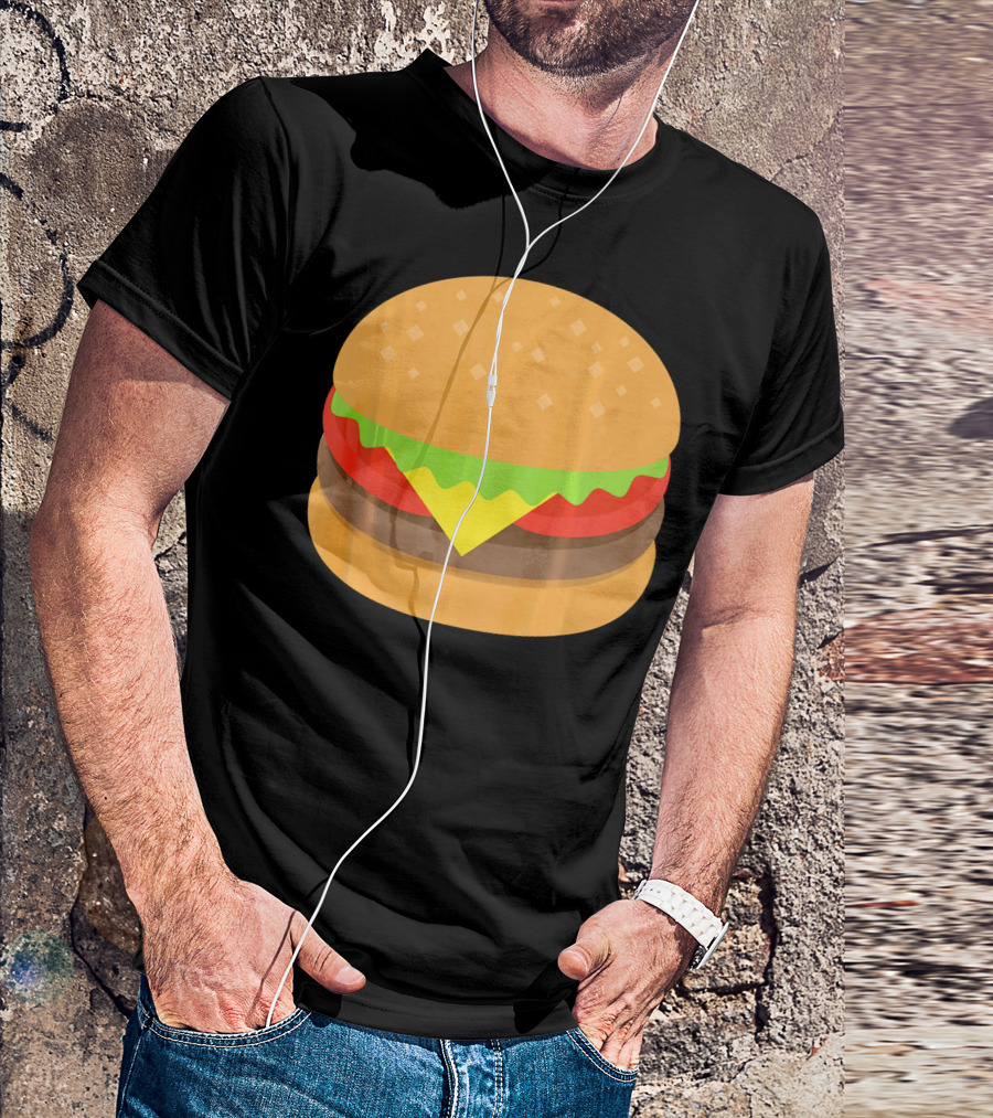 Hamburger Cheeseburger Emoji Emoticon Icon Burger T-Shirt
