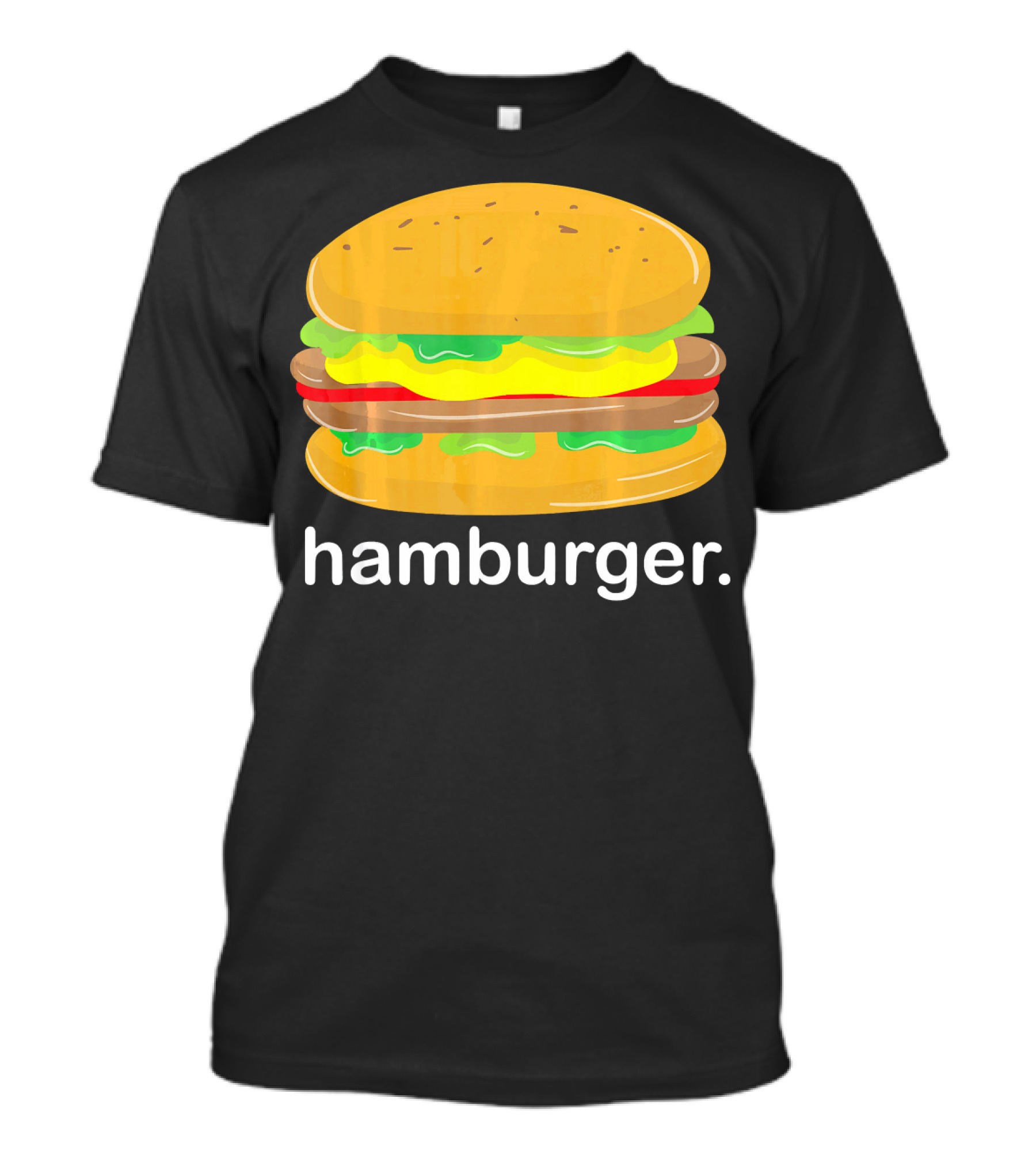 Funny Hamburger Meme Burger Cartoon Cheeseburger T-Shirt