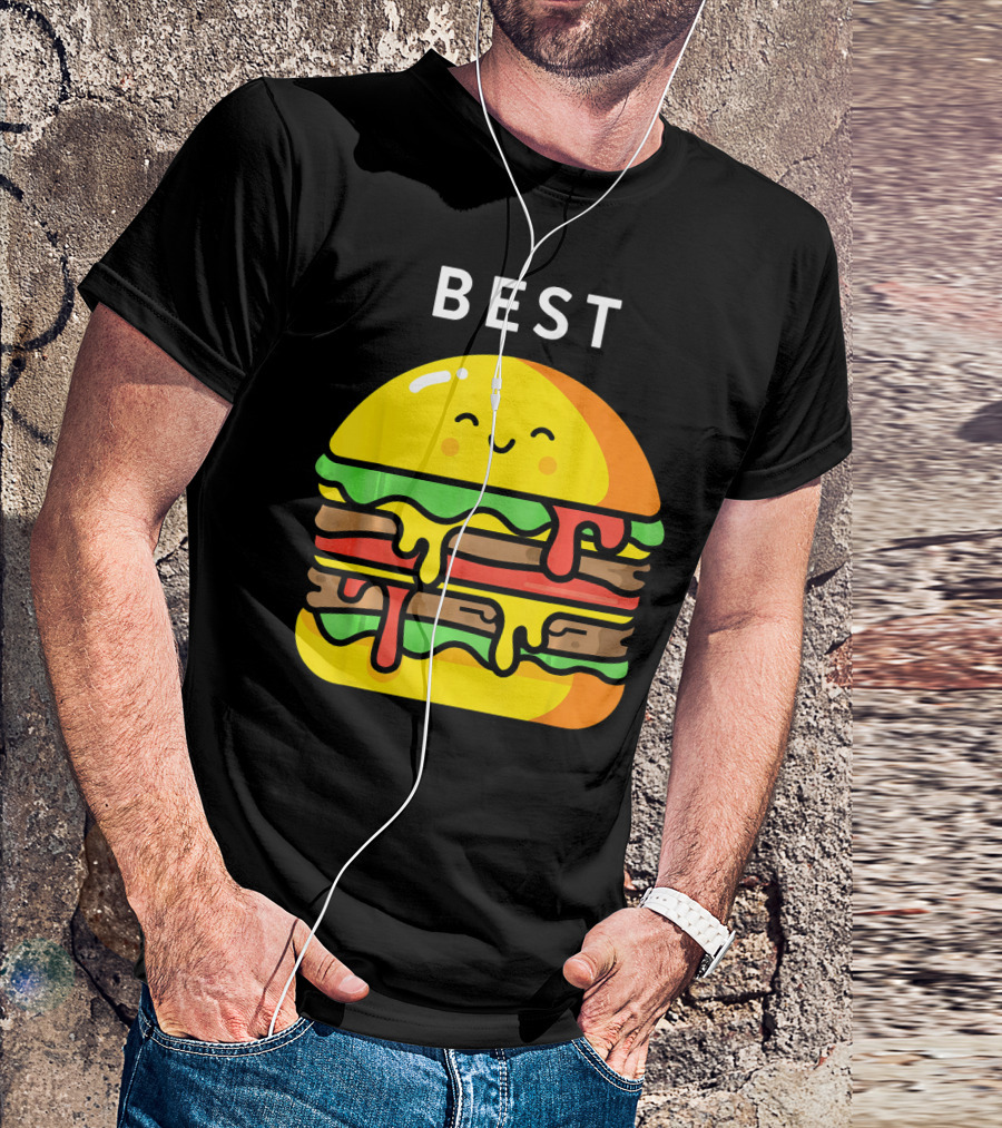 Best Burger Fries Best Friend Matching T-Shirt