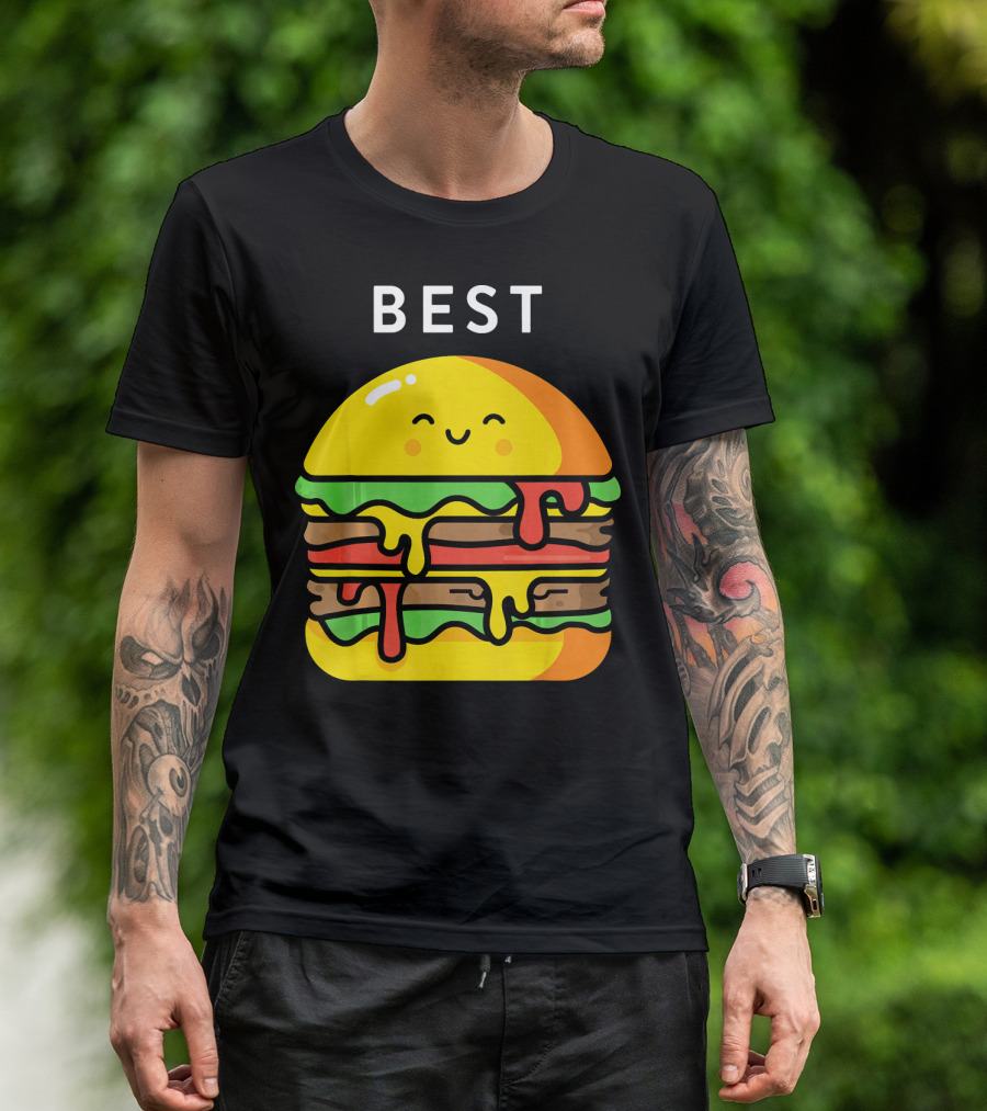 Best Burger Fries Best Friend Matching T-Shirt