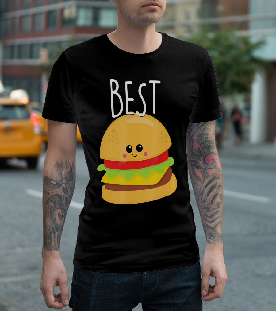 Bestie Cute Food BFF Best Friend Burger T-Shirt