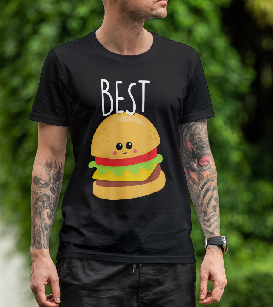 Bestie Cute Food BFF Best Friend Burger T-Shirt