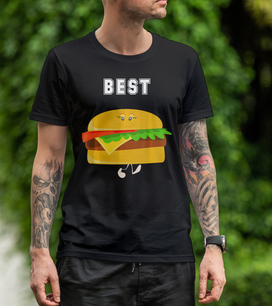 BEST Friends Matching Burger BFF T-Shirt